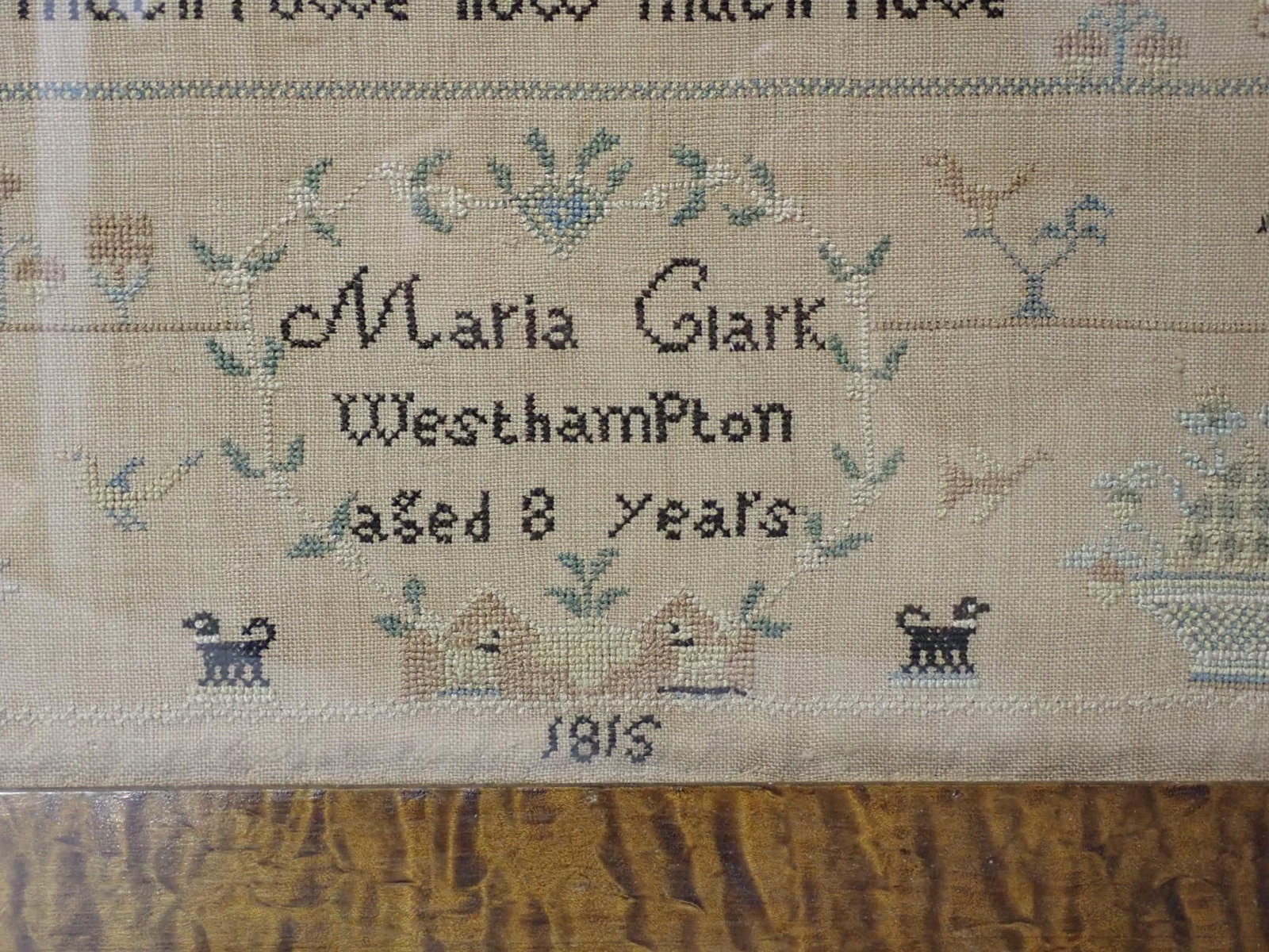1815 Maria Clark Sampler - 3