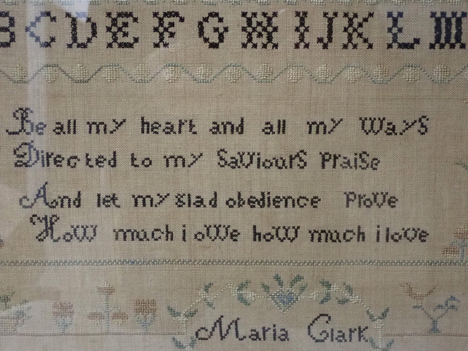 1815 Maria Clark Sampler - 4