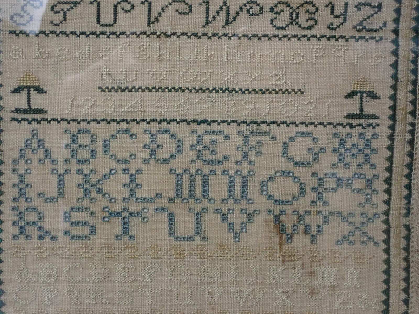 1821 Sarah A, Greenleaf sampler - 3