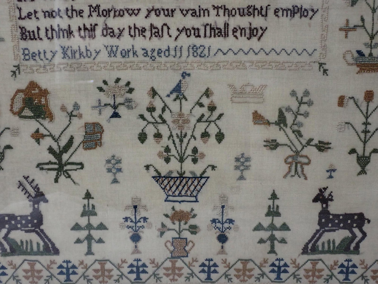 1821 Betty Kirby sampler - 3