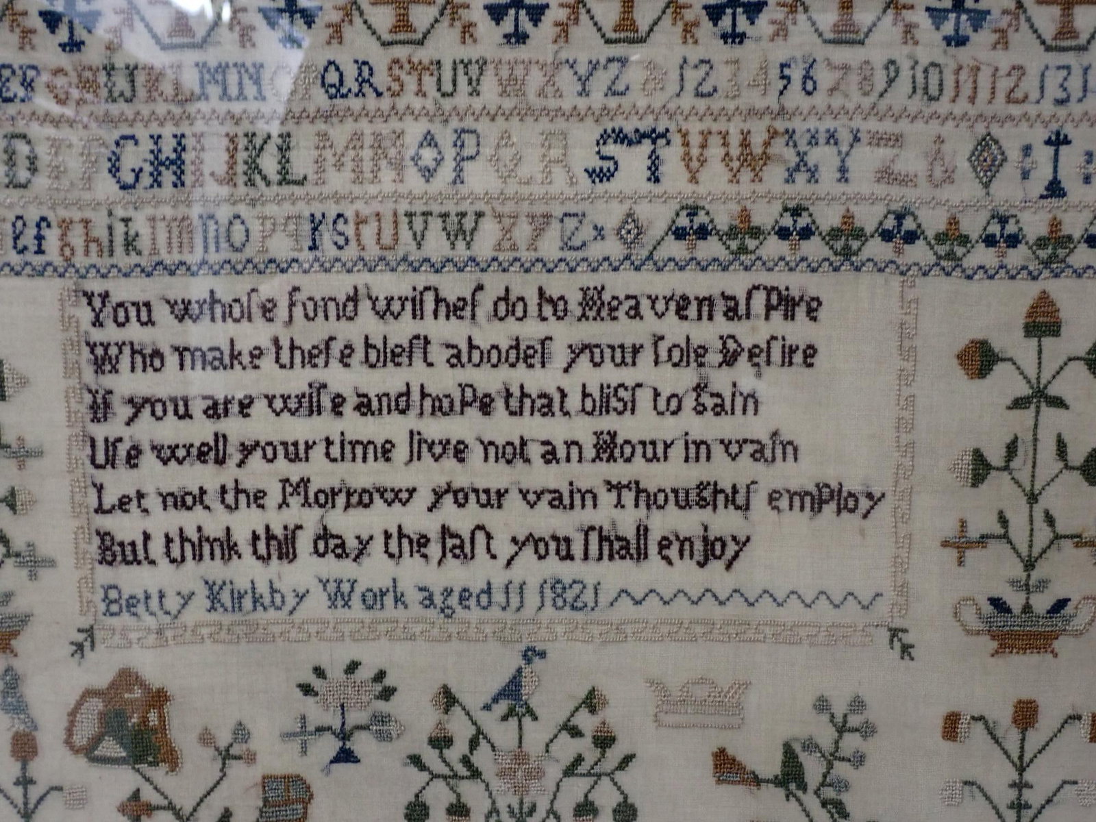 1821 Betty Kirby sampler - 5