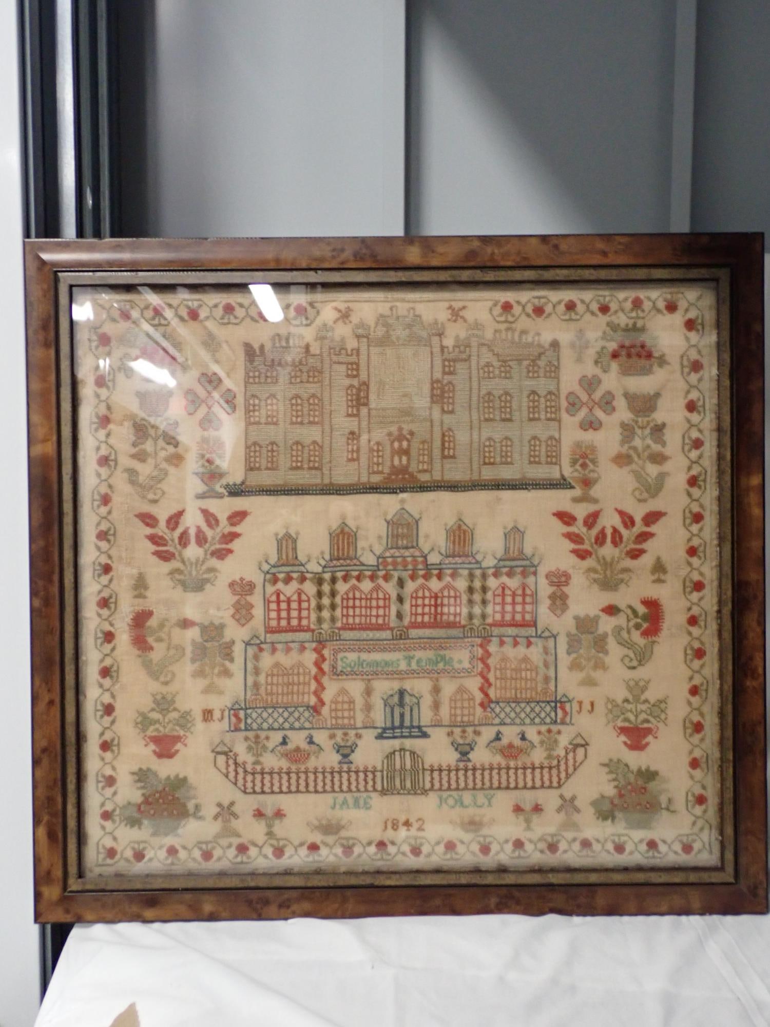 1842 Jane Jolly Sampler (1 of 6)