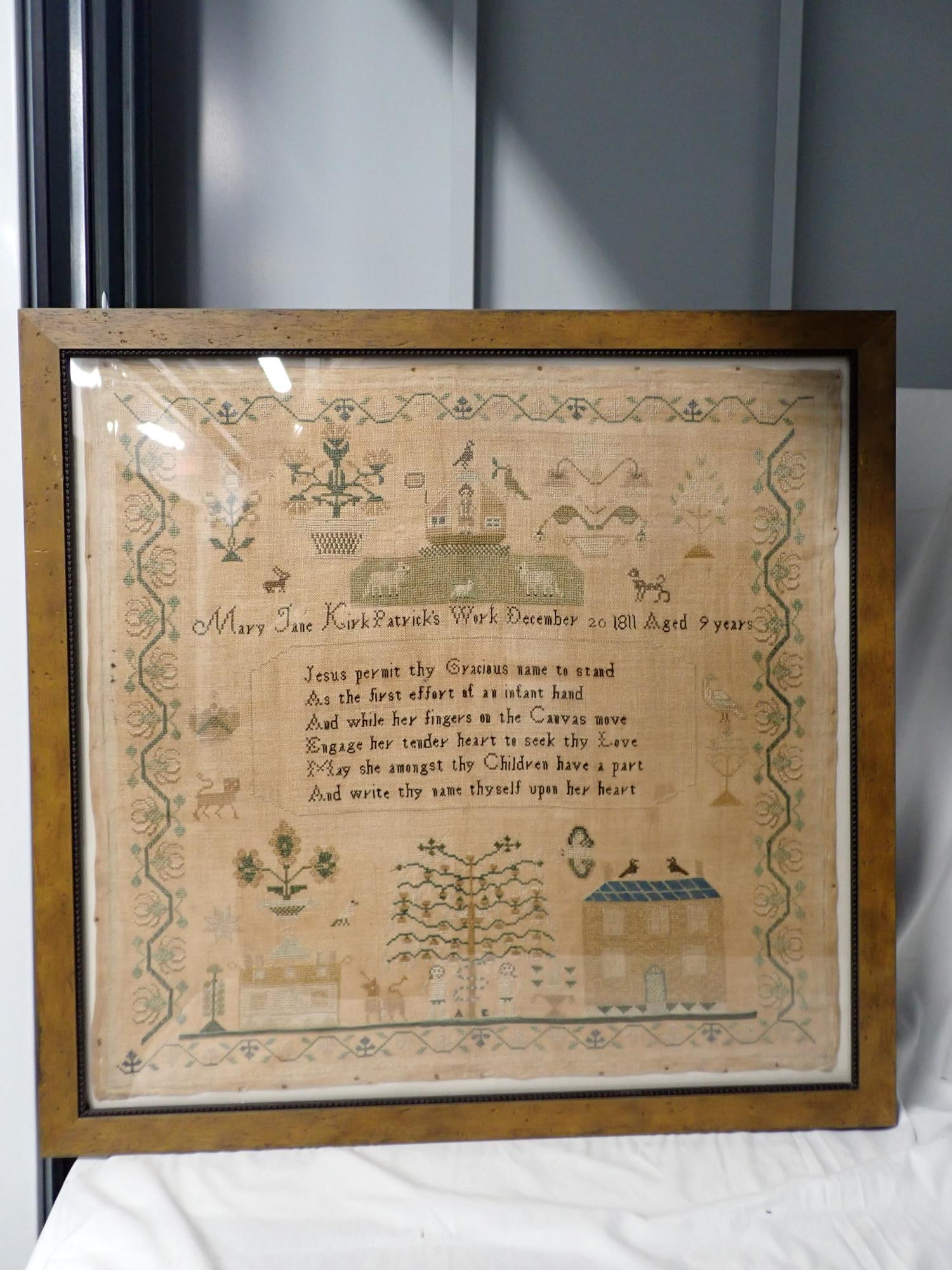 1811 Mary Jane Kirkpatrick Sampler (1 of 8)