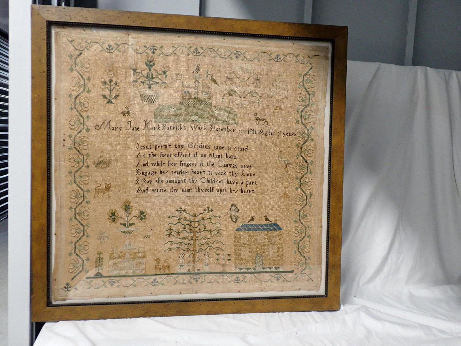 1811 Mary Jane Kirkpatrick Sampler - 3