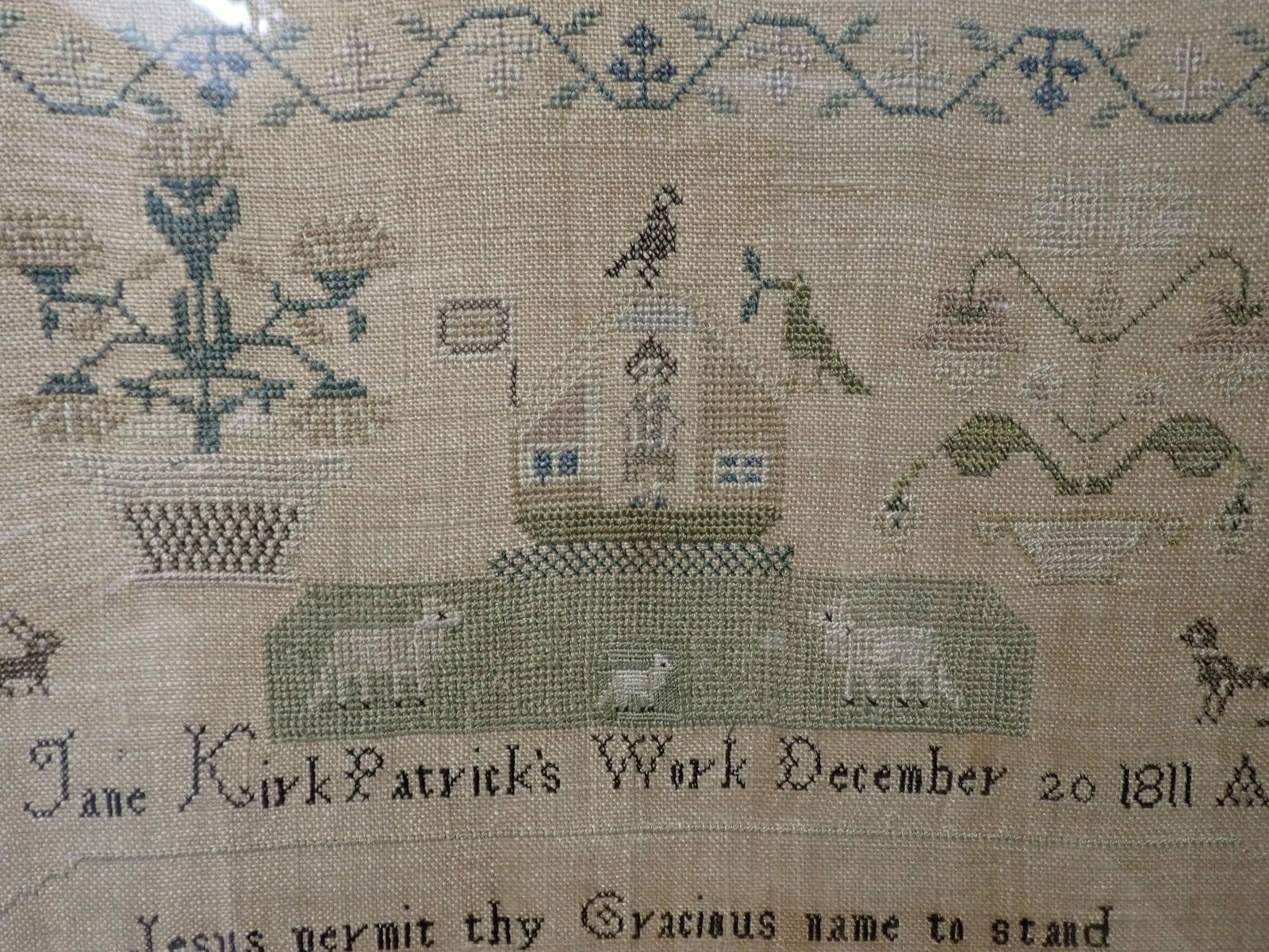 1811 Mary Jane Kirkpatrick Sampler - 7