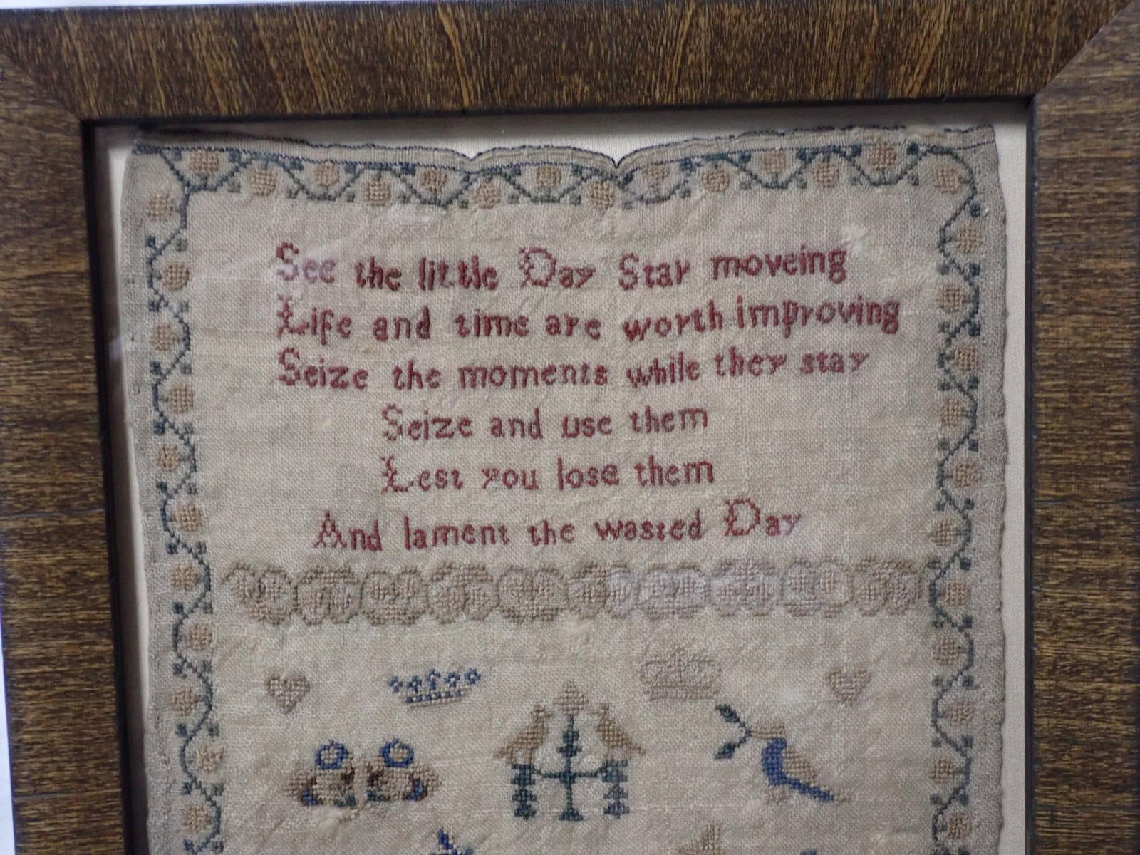 1841 Emma Pocock Sampler - 5