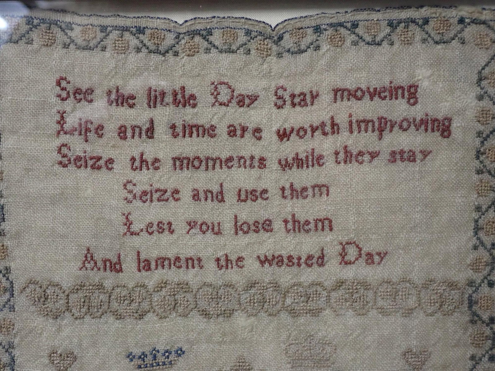 1841 Emma Pocock Sampler - 6
