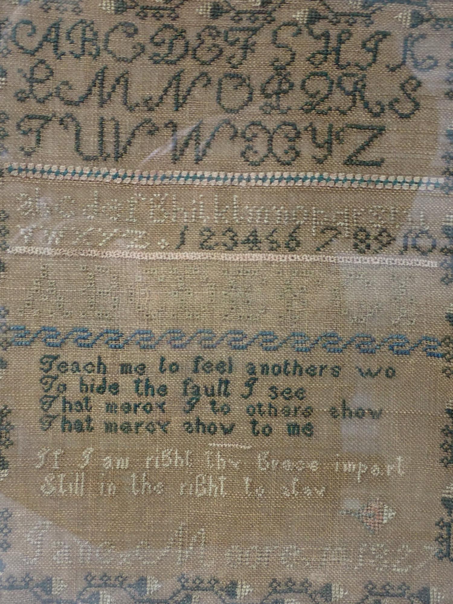 1827 Jane Moore Sampler - 2
