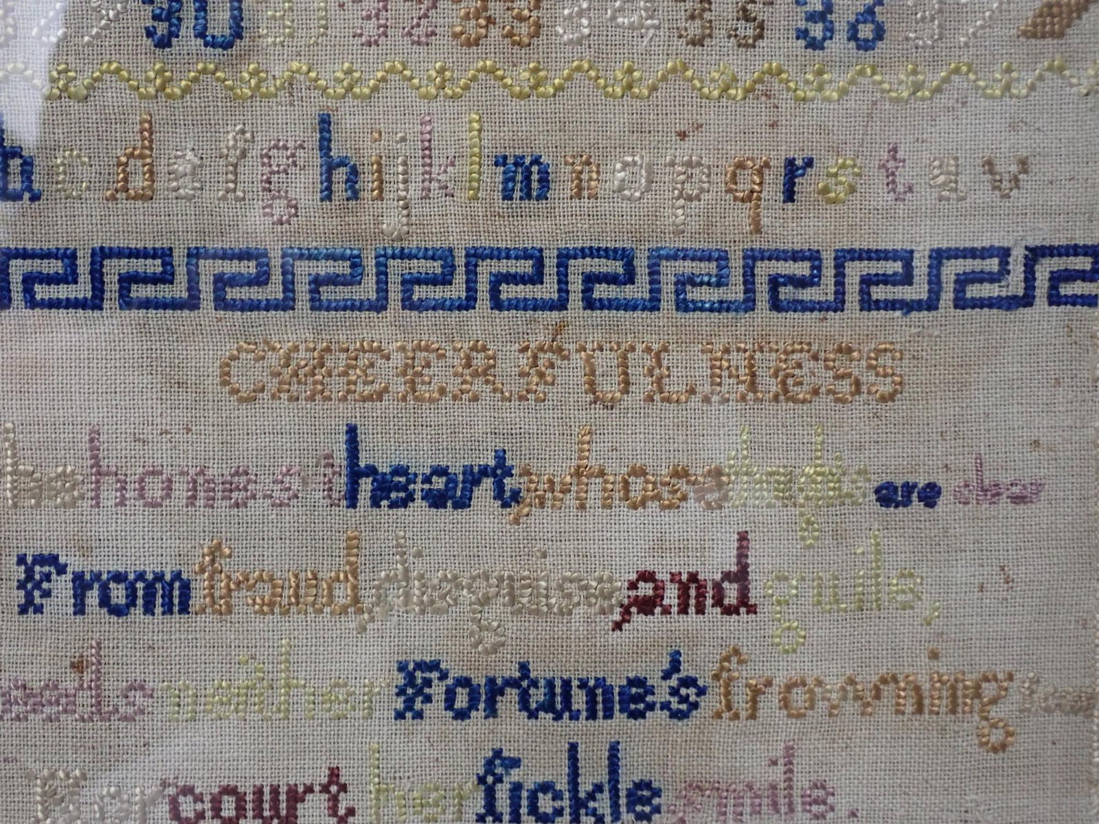 1868 Eveline Anne Savill Sampler - 4