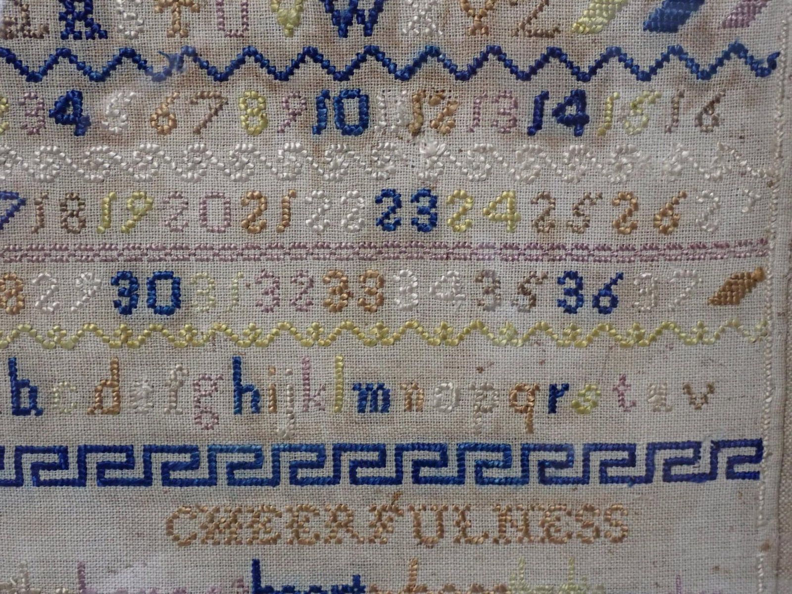 1868 Eveline Anne Savill Sampler - 5