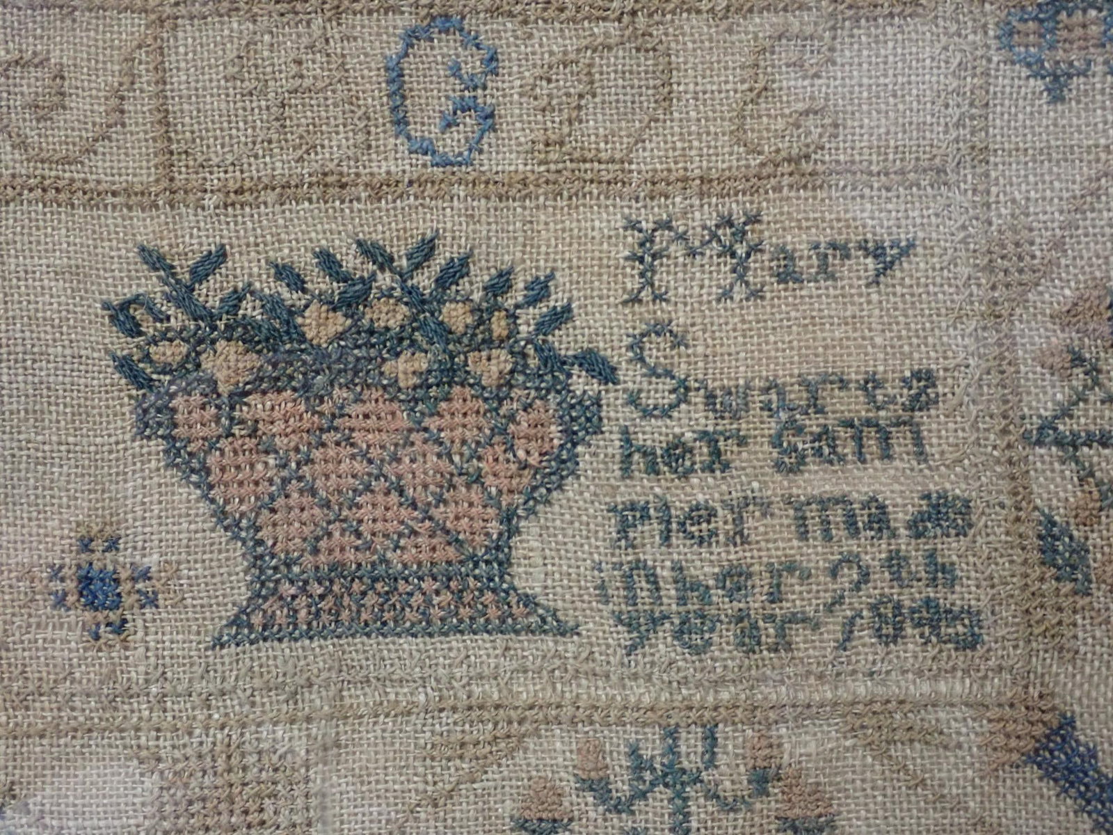 1843 Mary Swartz Sampler - 3