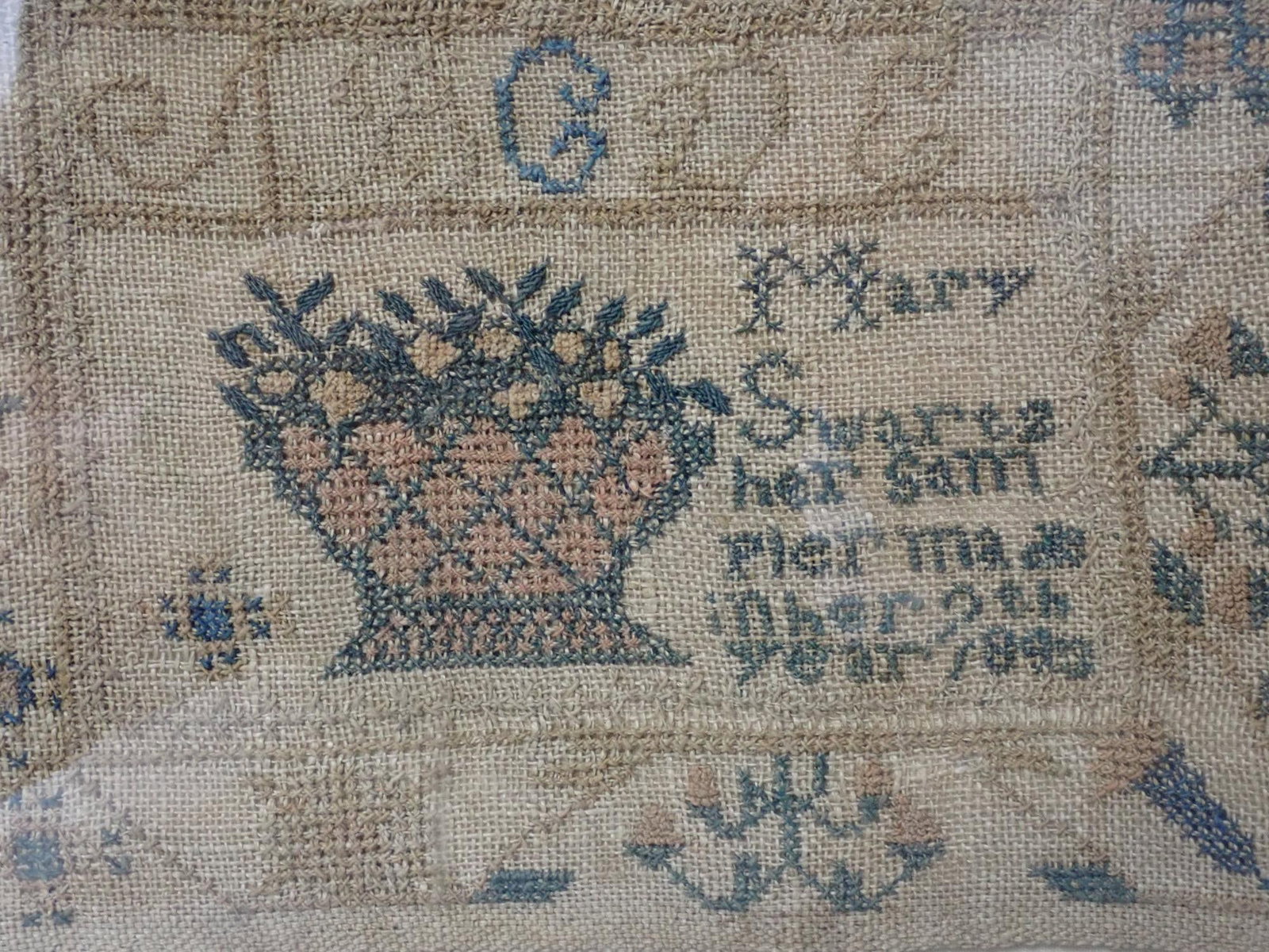 1843 Mary Swartz Sampler - 5