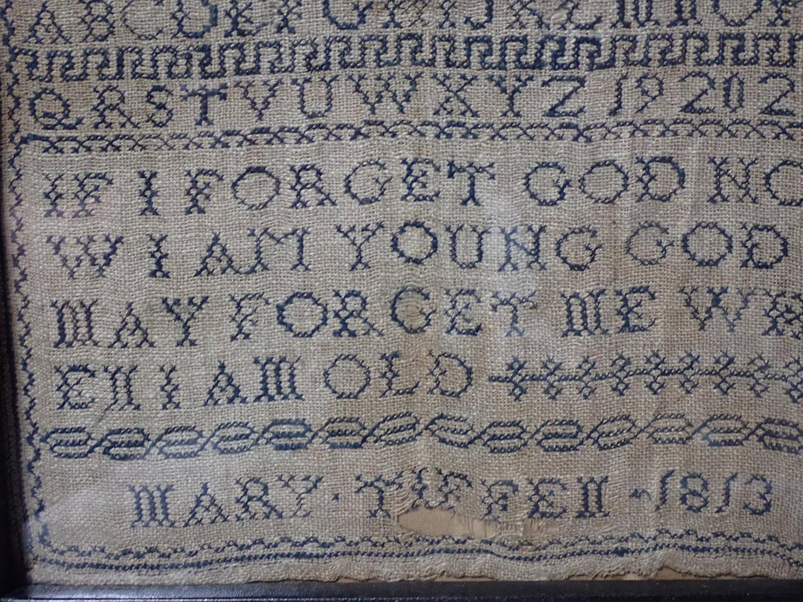 1813 Mary Tiffell (?) Sampler - 6