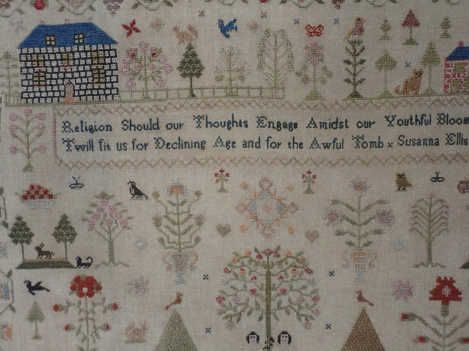 1836 Mary Wasden Sampler - 4