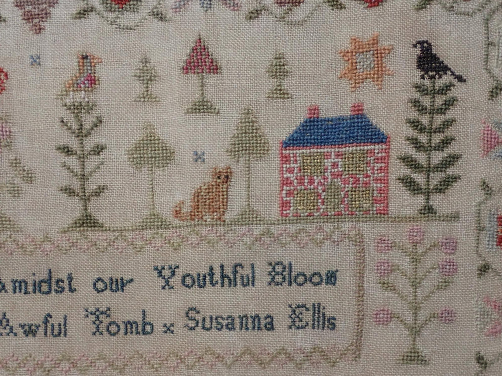1836 Mary Wasden Sampler - 5