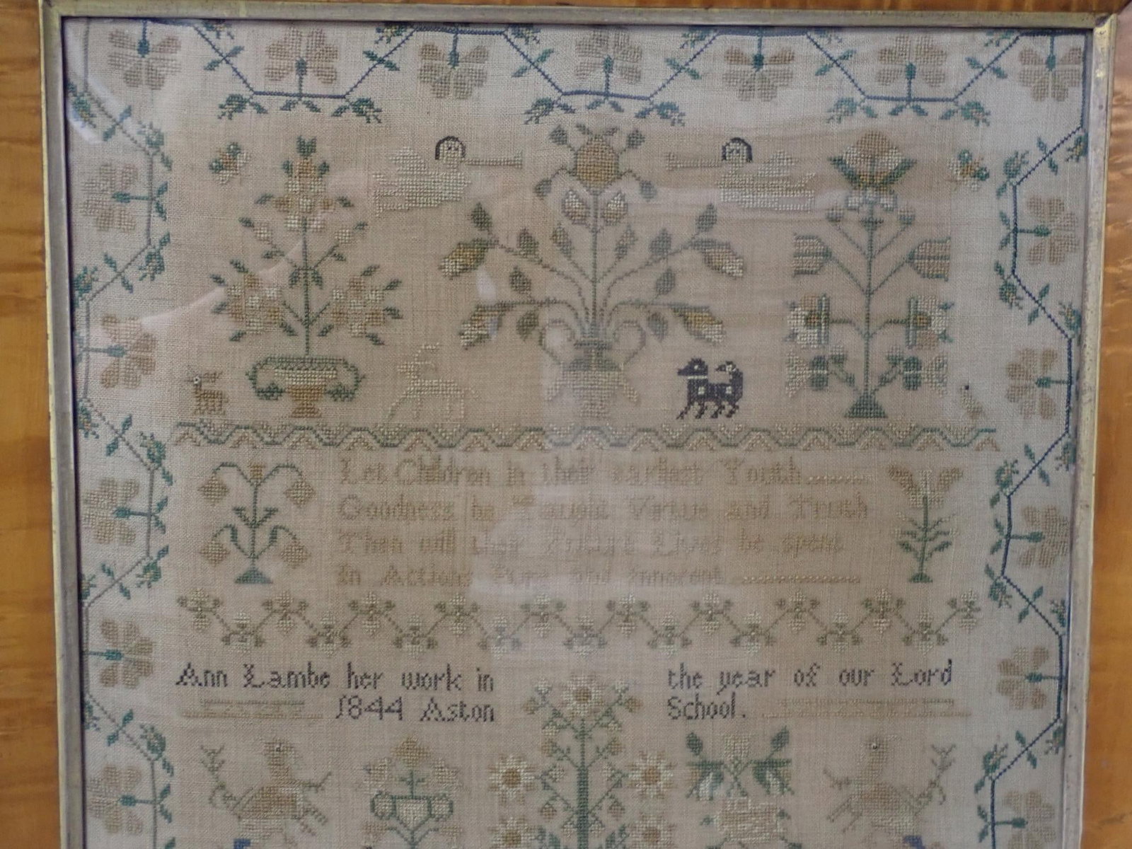 1844 Ann Lambe Sampler - 2