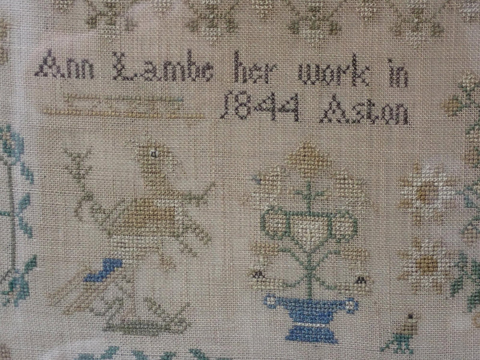 1844 Ann Lambe Sampler - 5