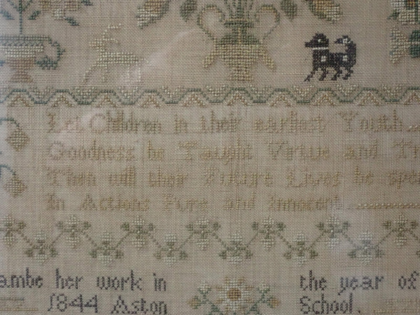 1844 Ann Lambe Sampler - 7