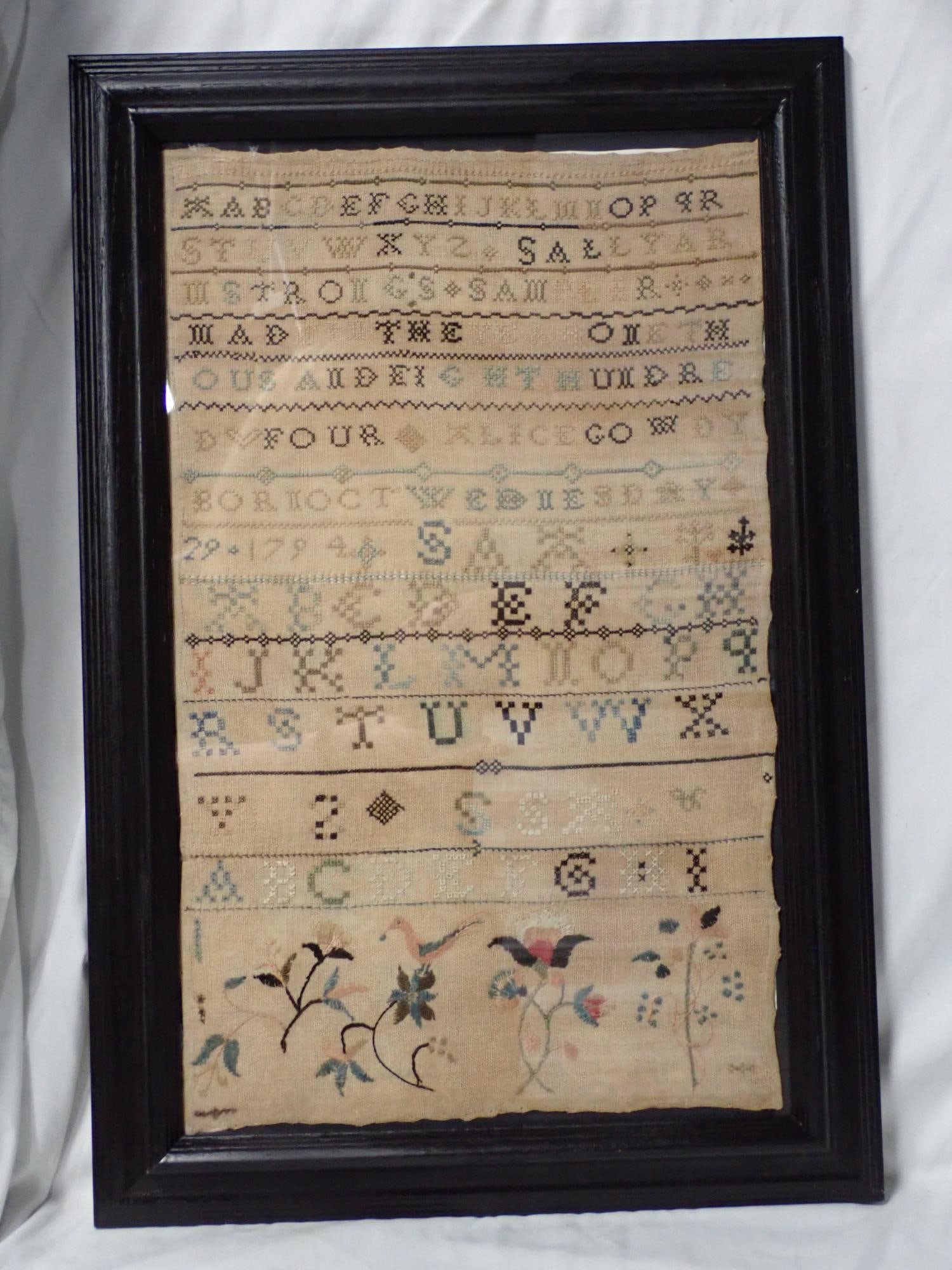 1804 Sally Armstrong Sampler - 2