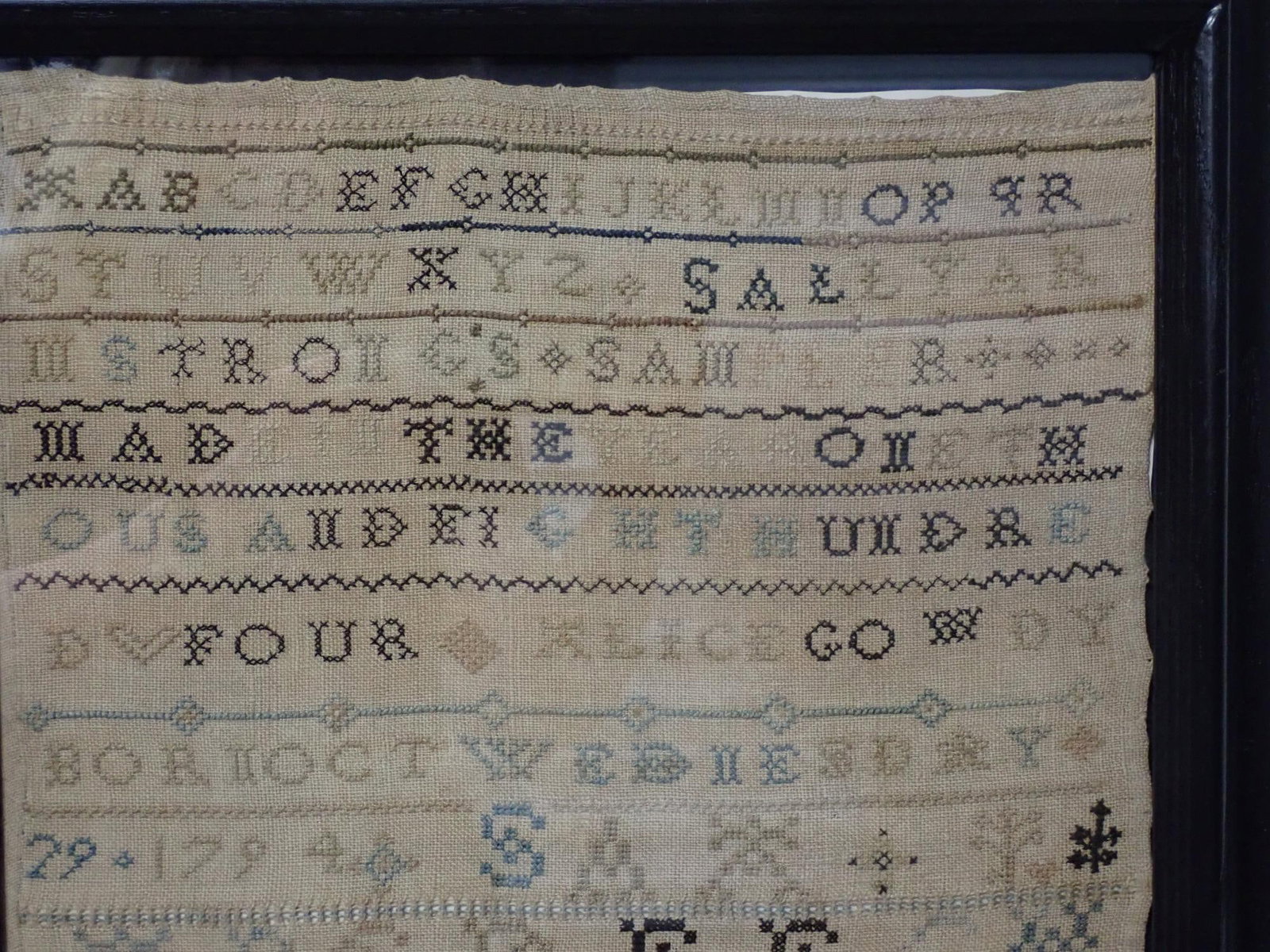 1804 Sally Armstrong Sampler - 4