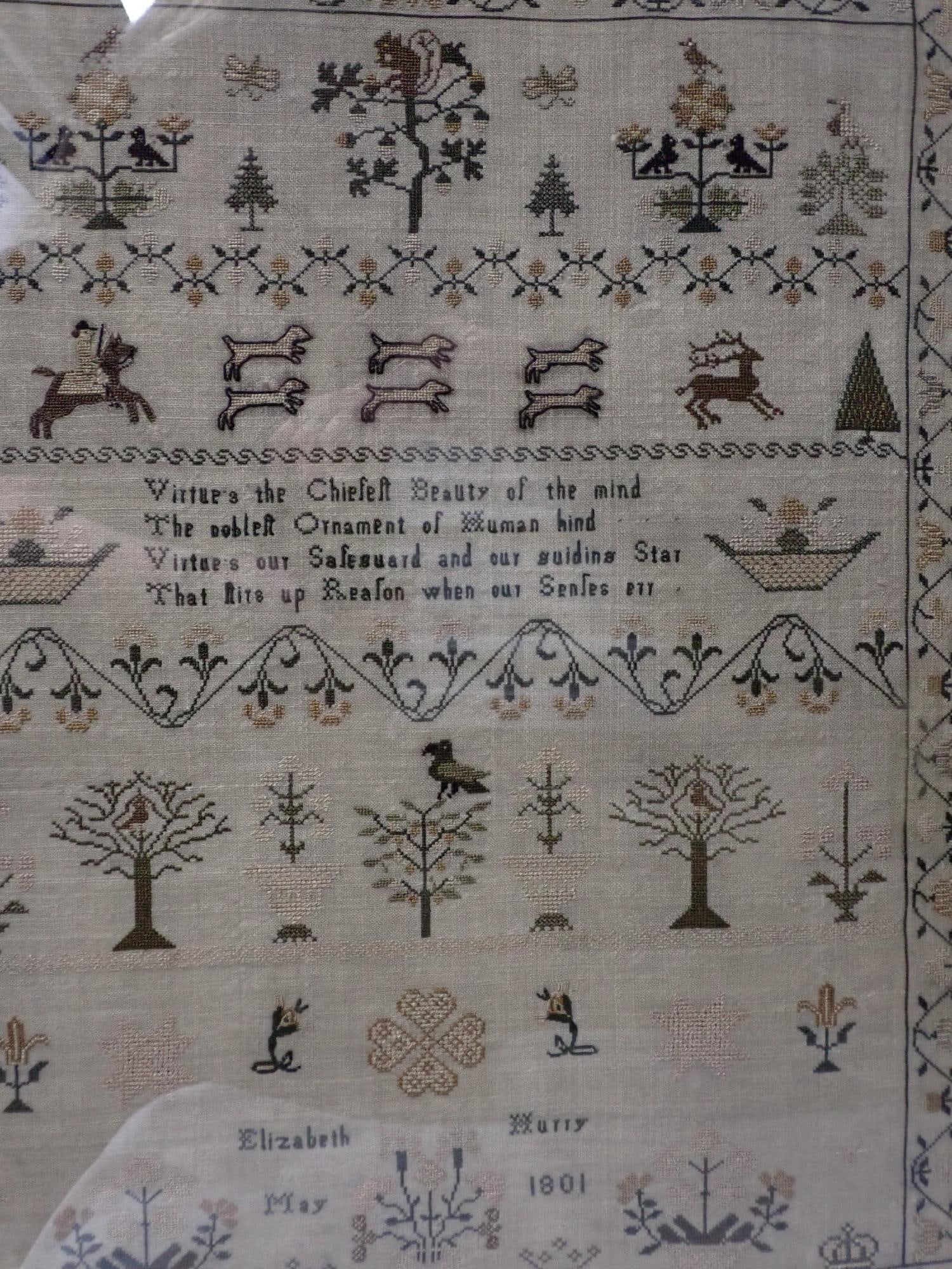 1801 Elizabeth Hurry Sampler - 2
