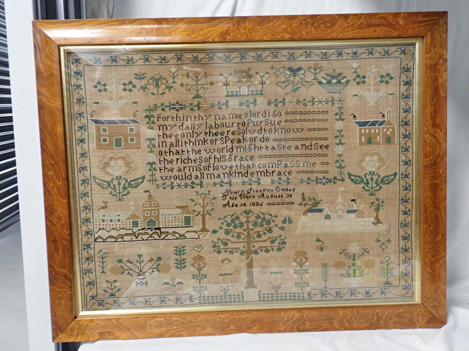 1826 Mary Steelfox Sampler - 2