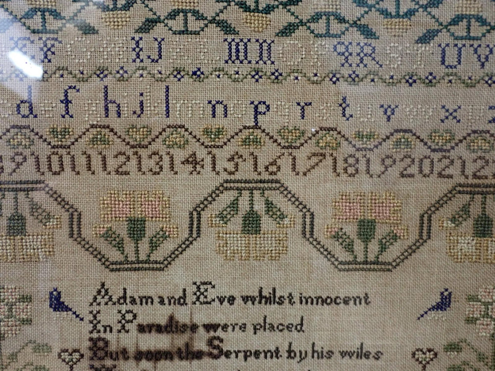 1858 Susan Fuller Sampler - 4