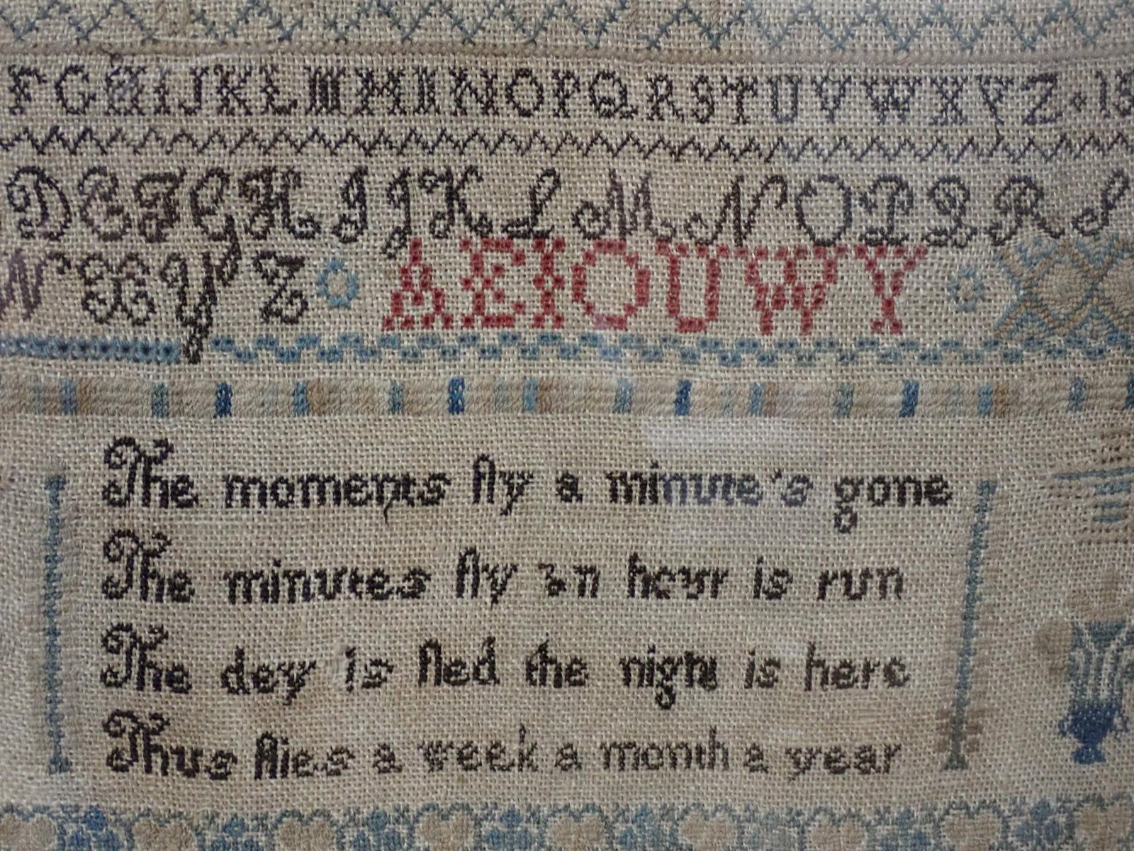 1853 Charlott Tonkin Wright Sampler - 3
