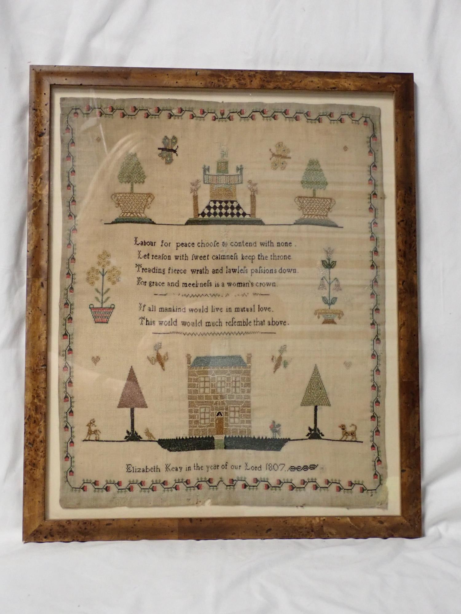 1807 Elizabeth Keay Sampler - 2
