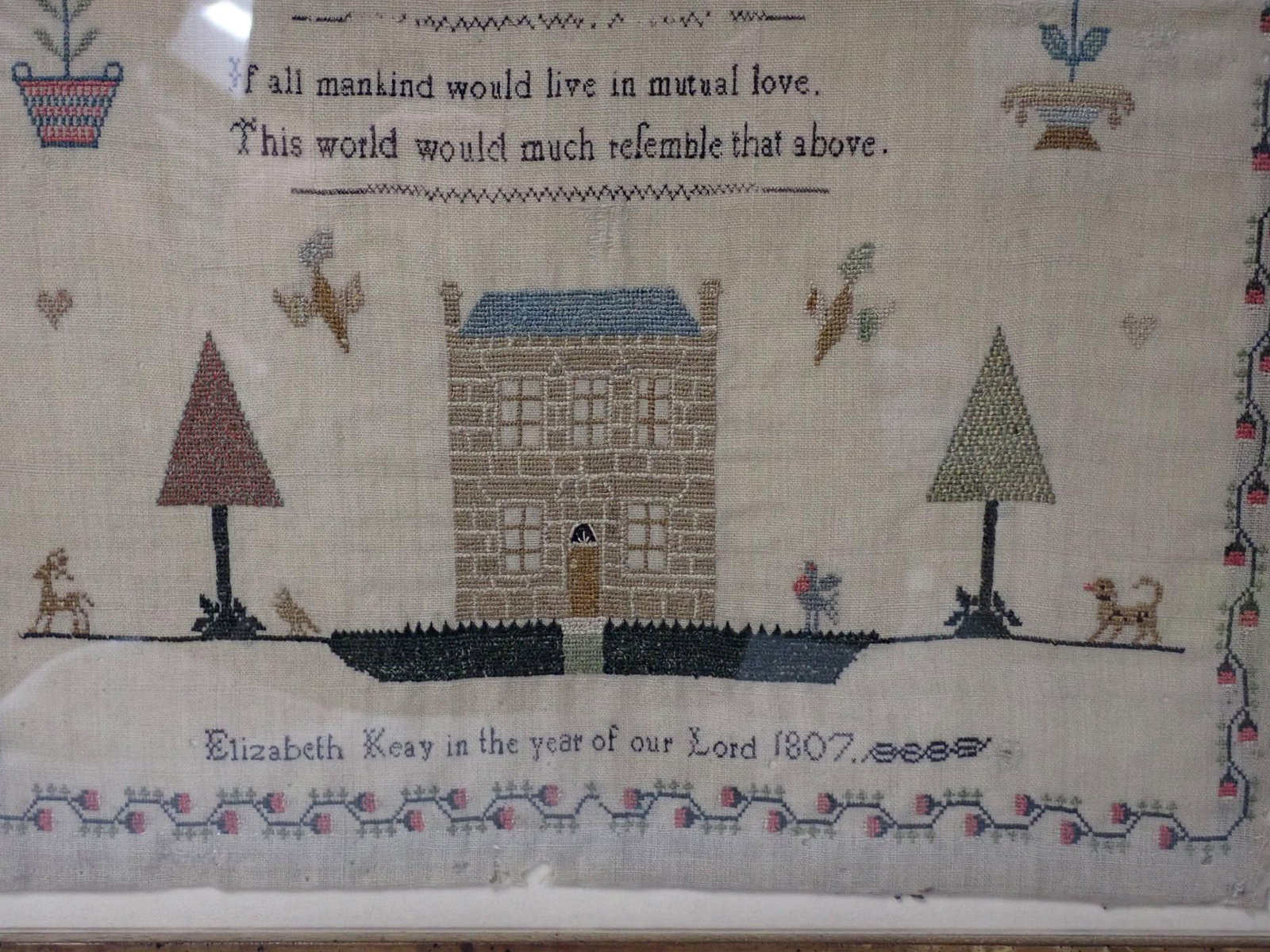1807 Elizabeth Keay Sampler - 3