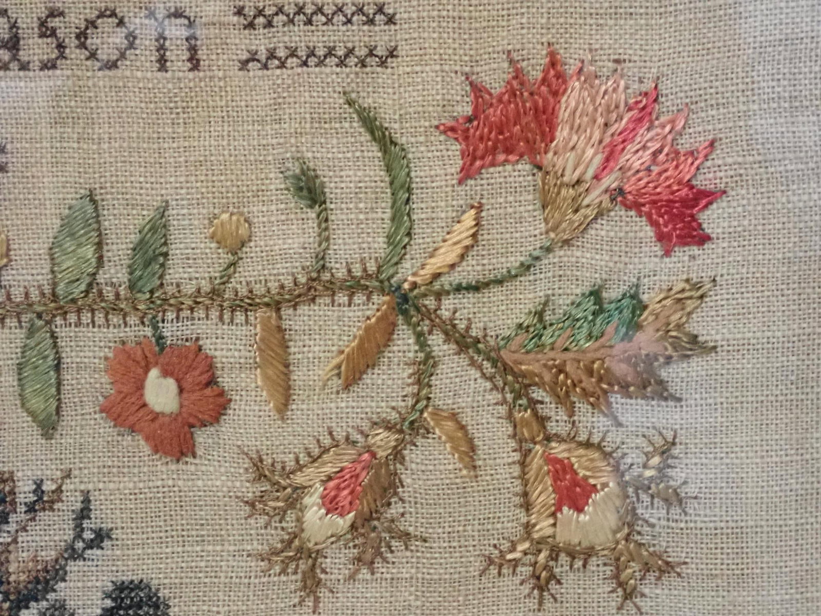 1844 Mary Ann Mason Sampler - 5