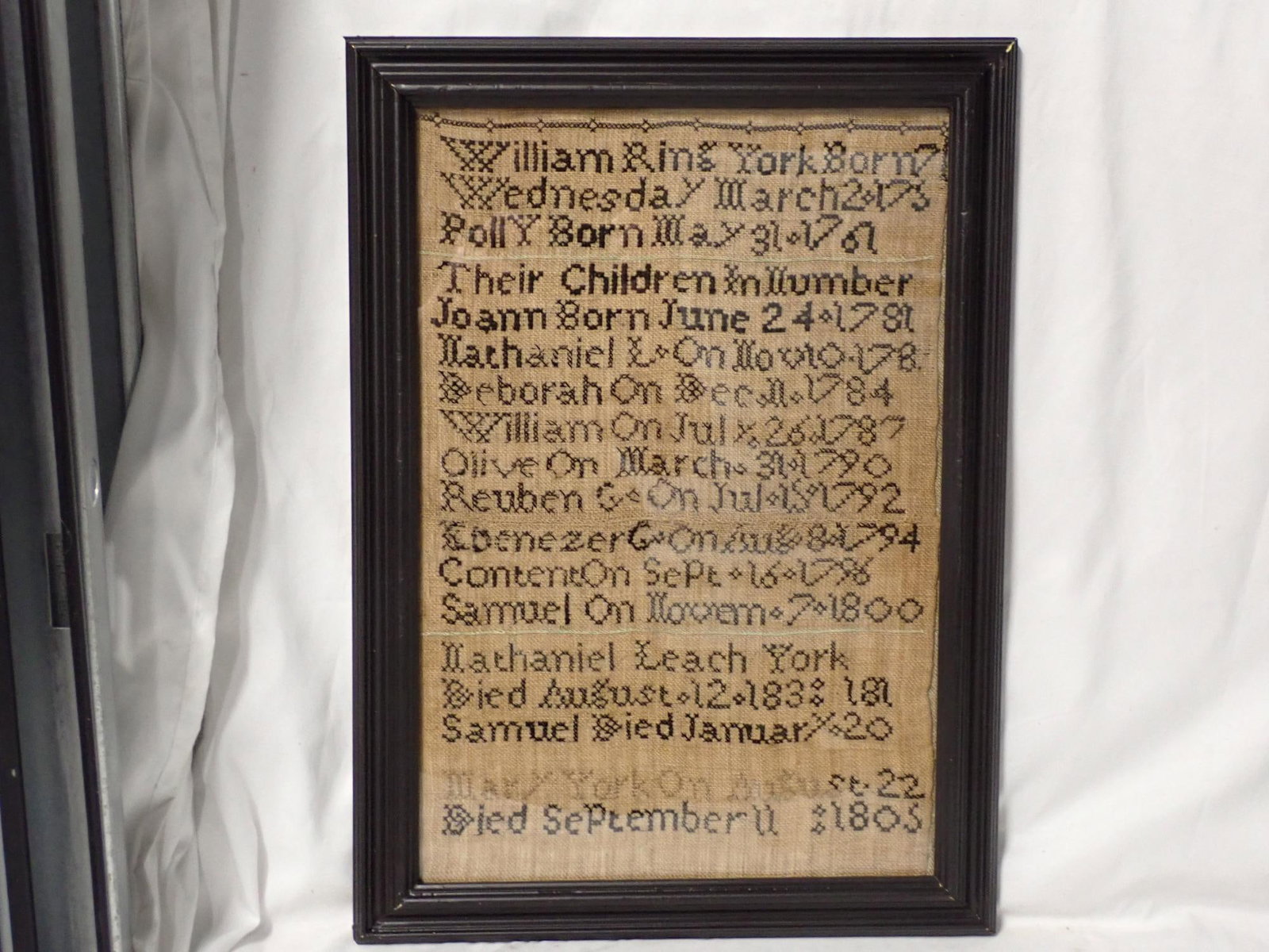 York Family Sampler Early 19th century (1 of 7)