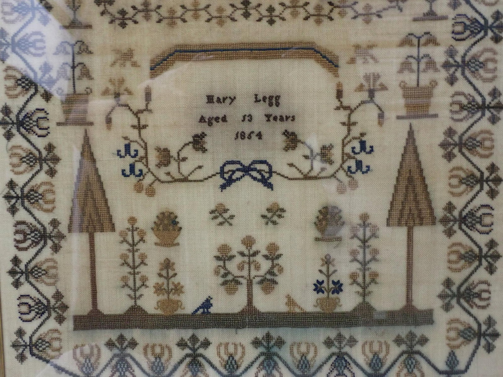 1818 Mary Leggett Sampler ?? - 2