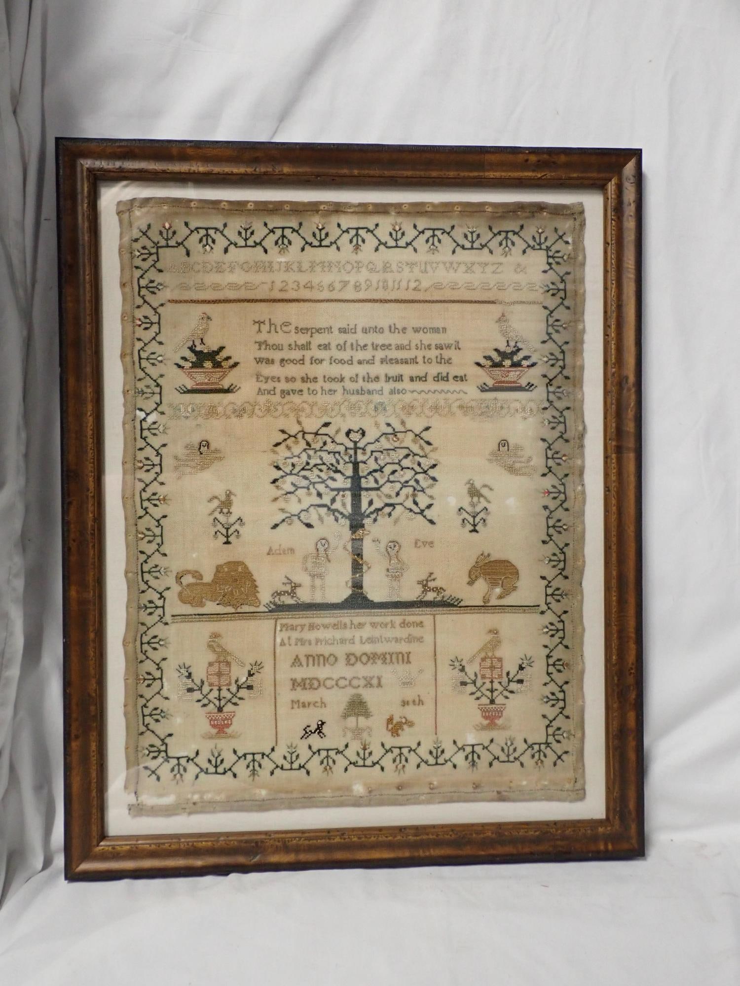 1811 Mary Howells Sampler (1 of 9)