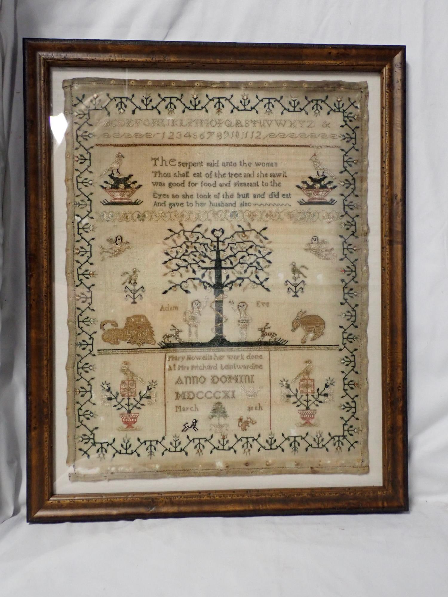 1811 Mary Howells Sampler - 2