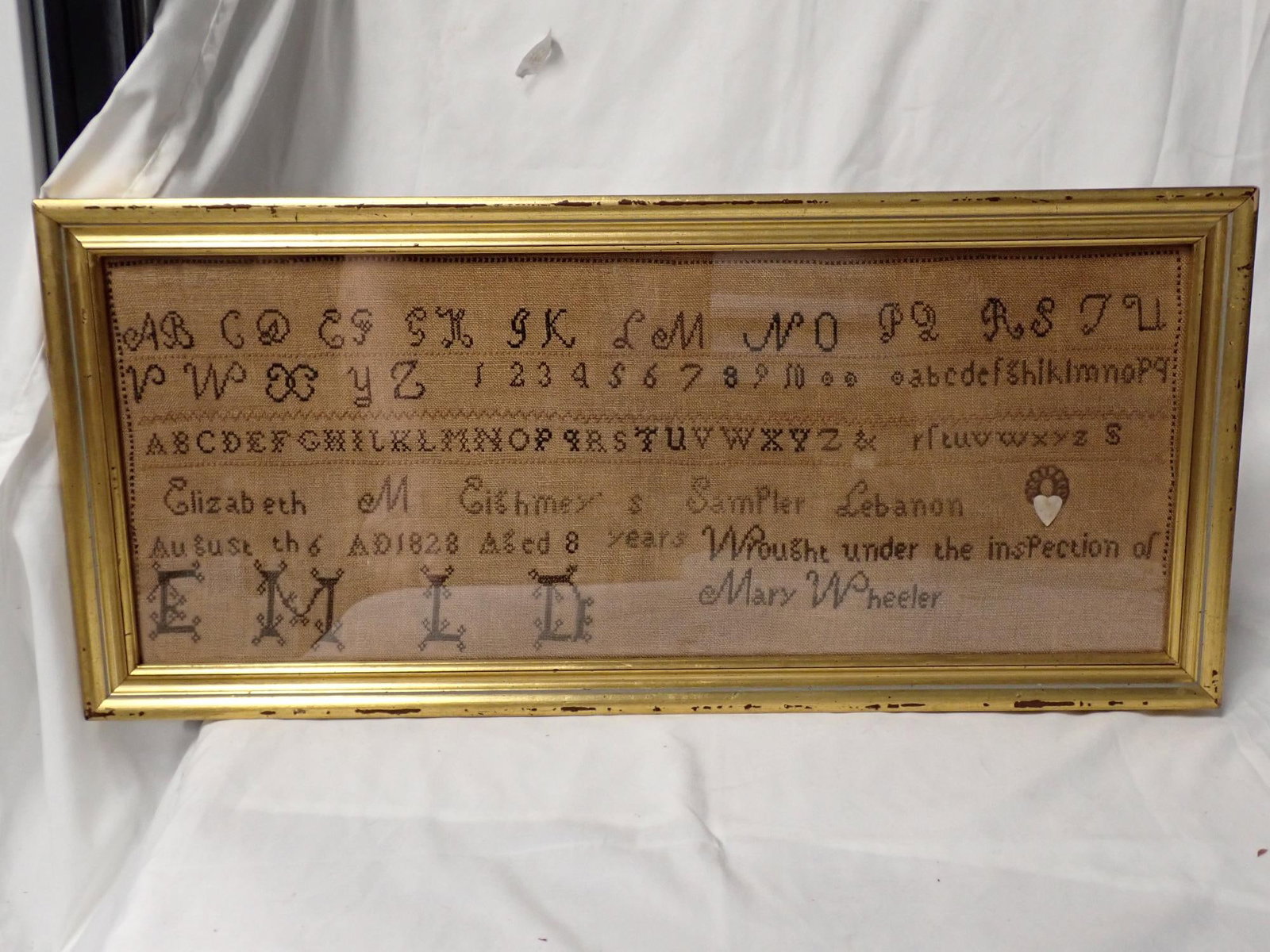 1828 Elizabeth M Eighmy Sampler (1 of 9)