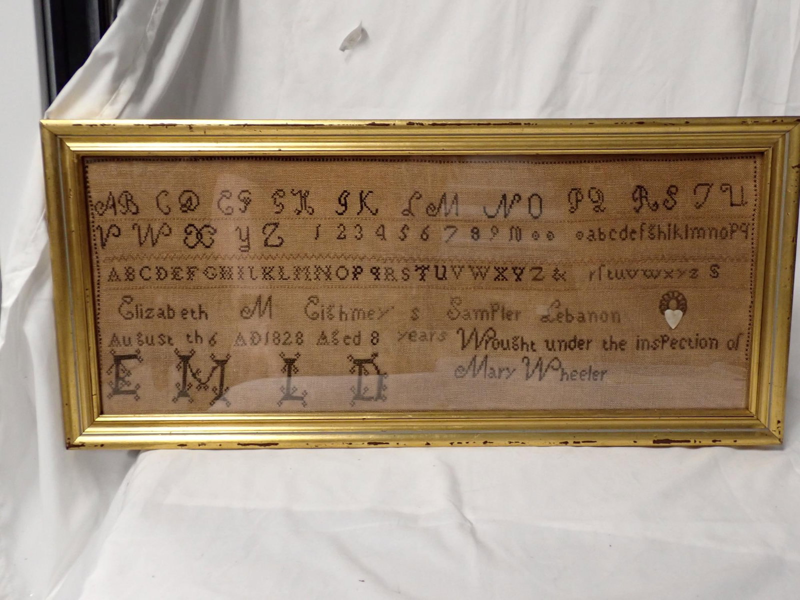 1828 Elizabeth M Eighmy Sampler - 2
