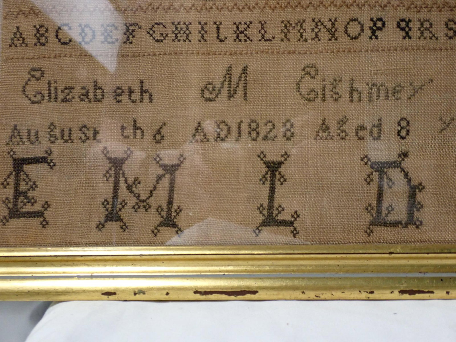 1828 Elizabeth M Eighmy Sampler - 5
