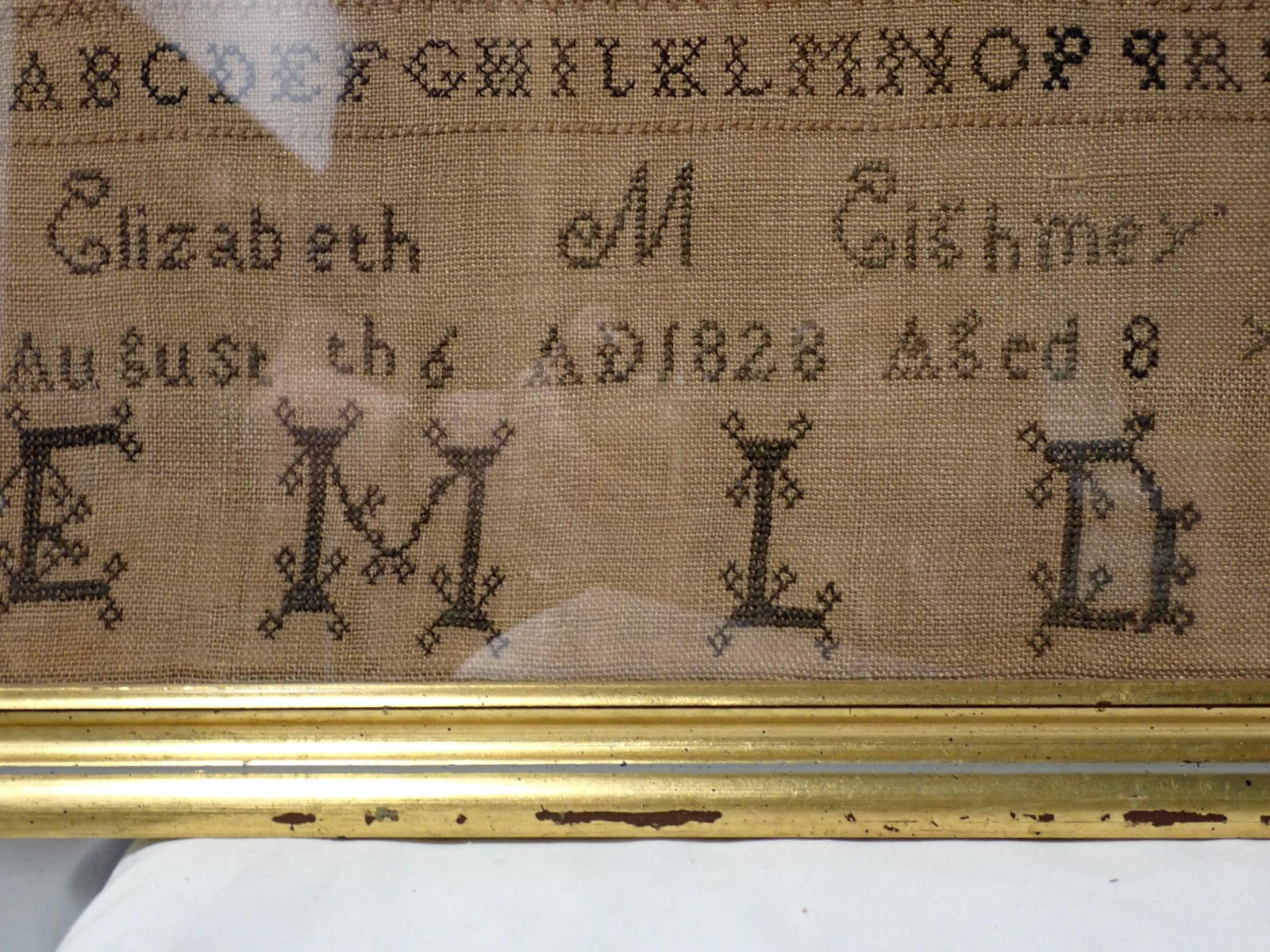 1828 Elizabeth M Eighmy Sampler - 6