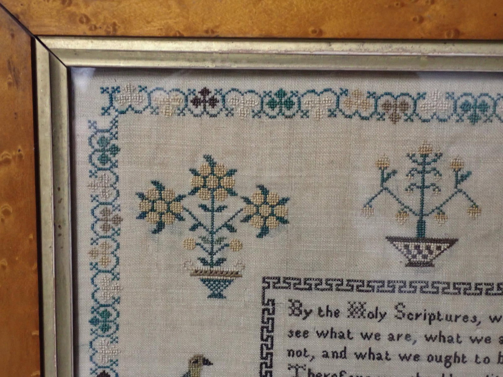 1854 Catherine Stowe Sampler - 4