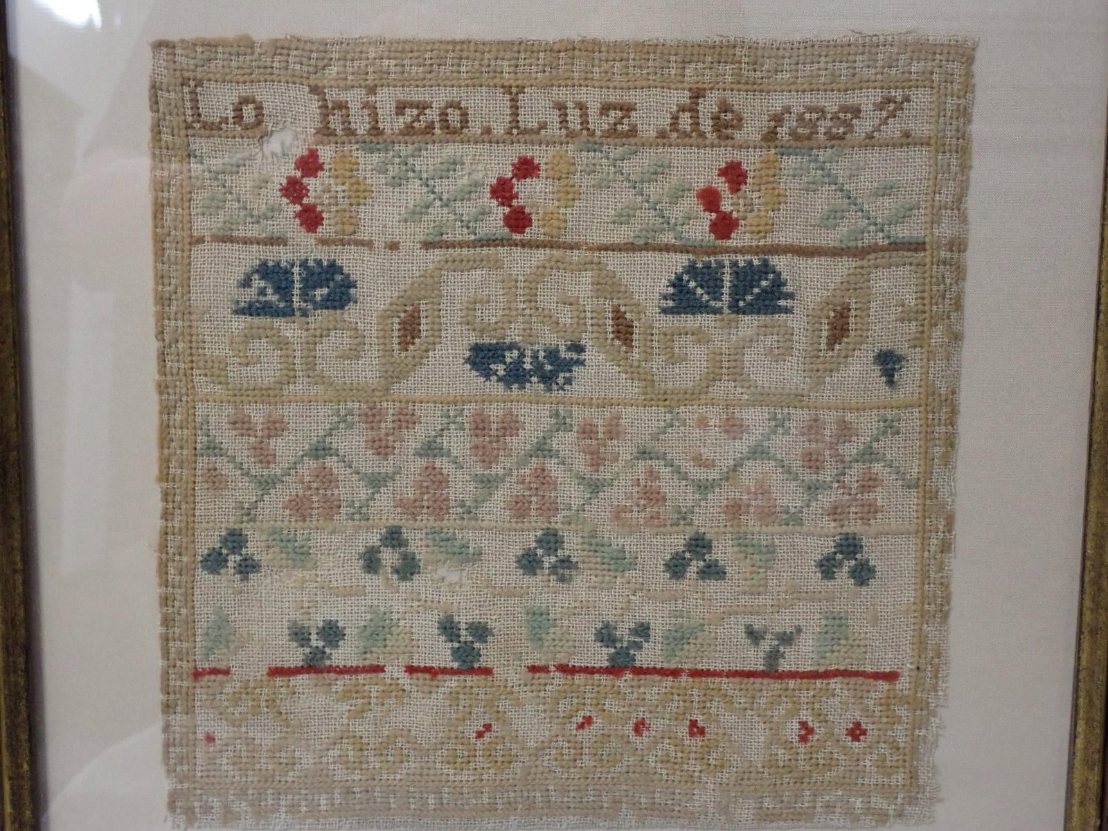 1887 Lo hizo. Luz Sampler - 3