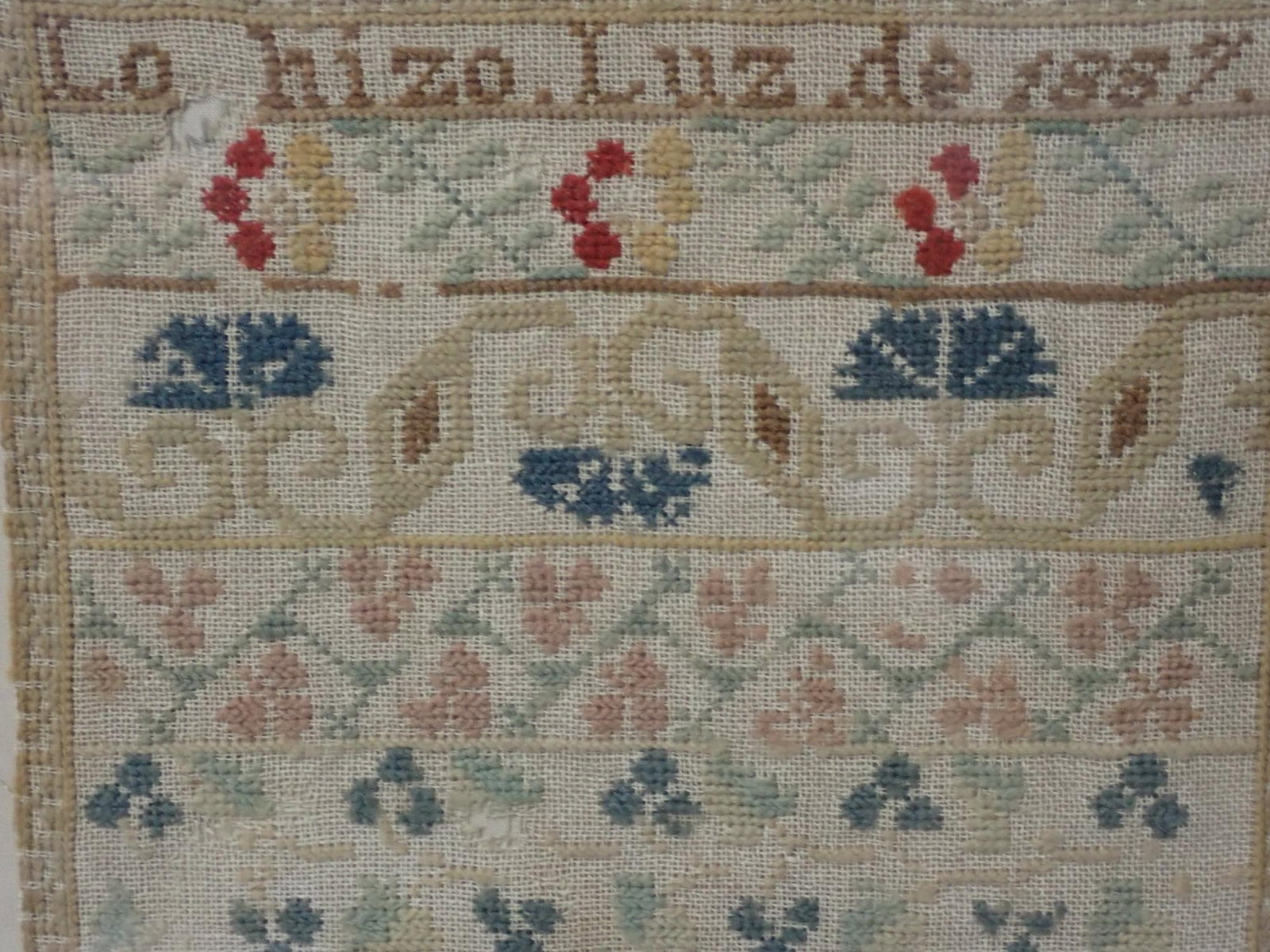 1887 Lo hizo. Luz Sampler - 4