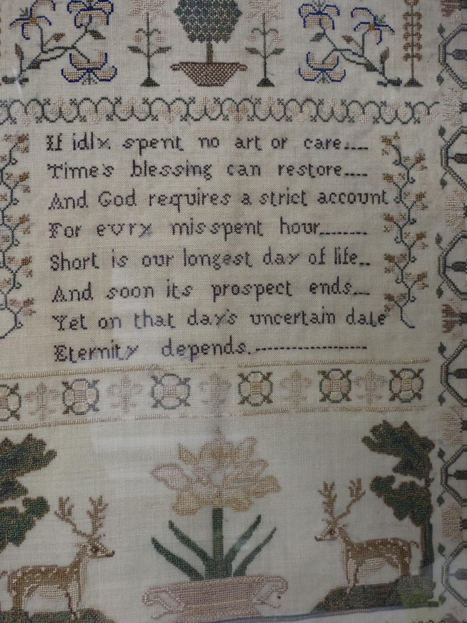 1829 Mary Nash Sampler - 3