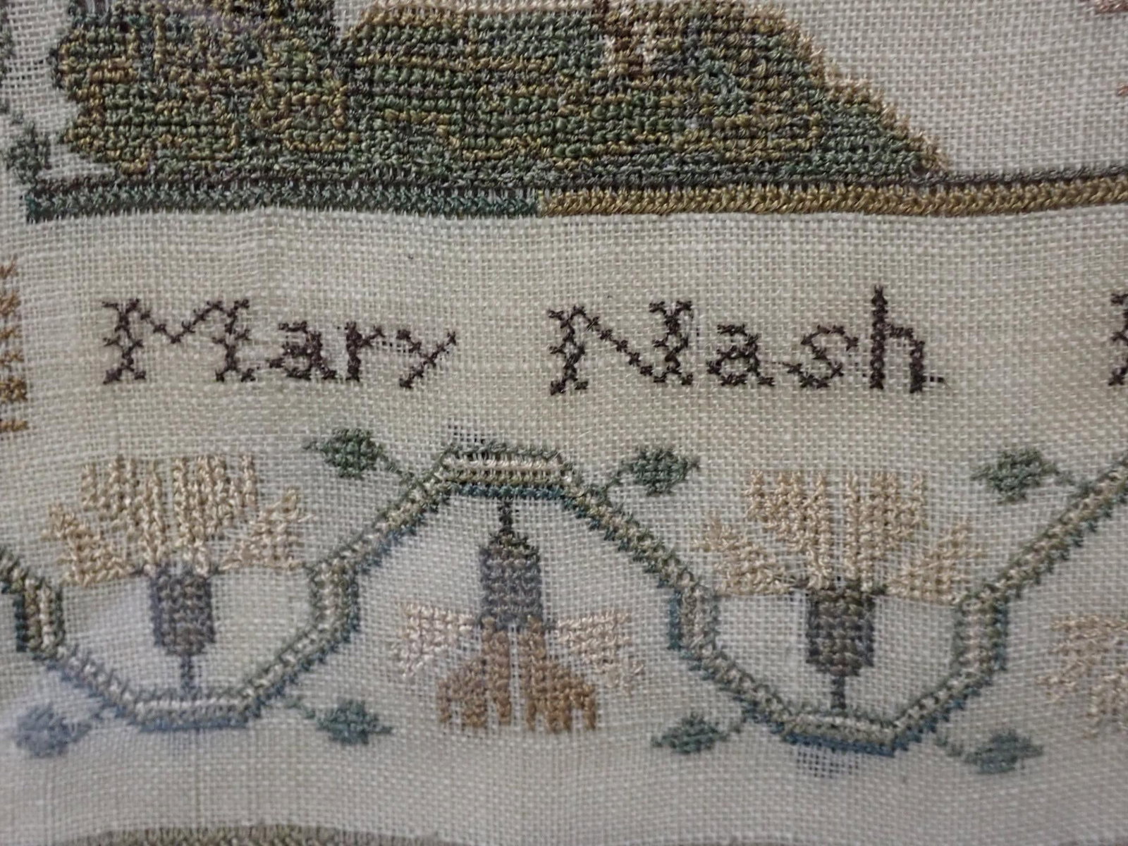 1829 Mary Nash Sampler - 6