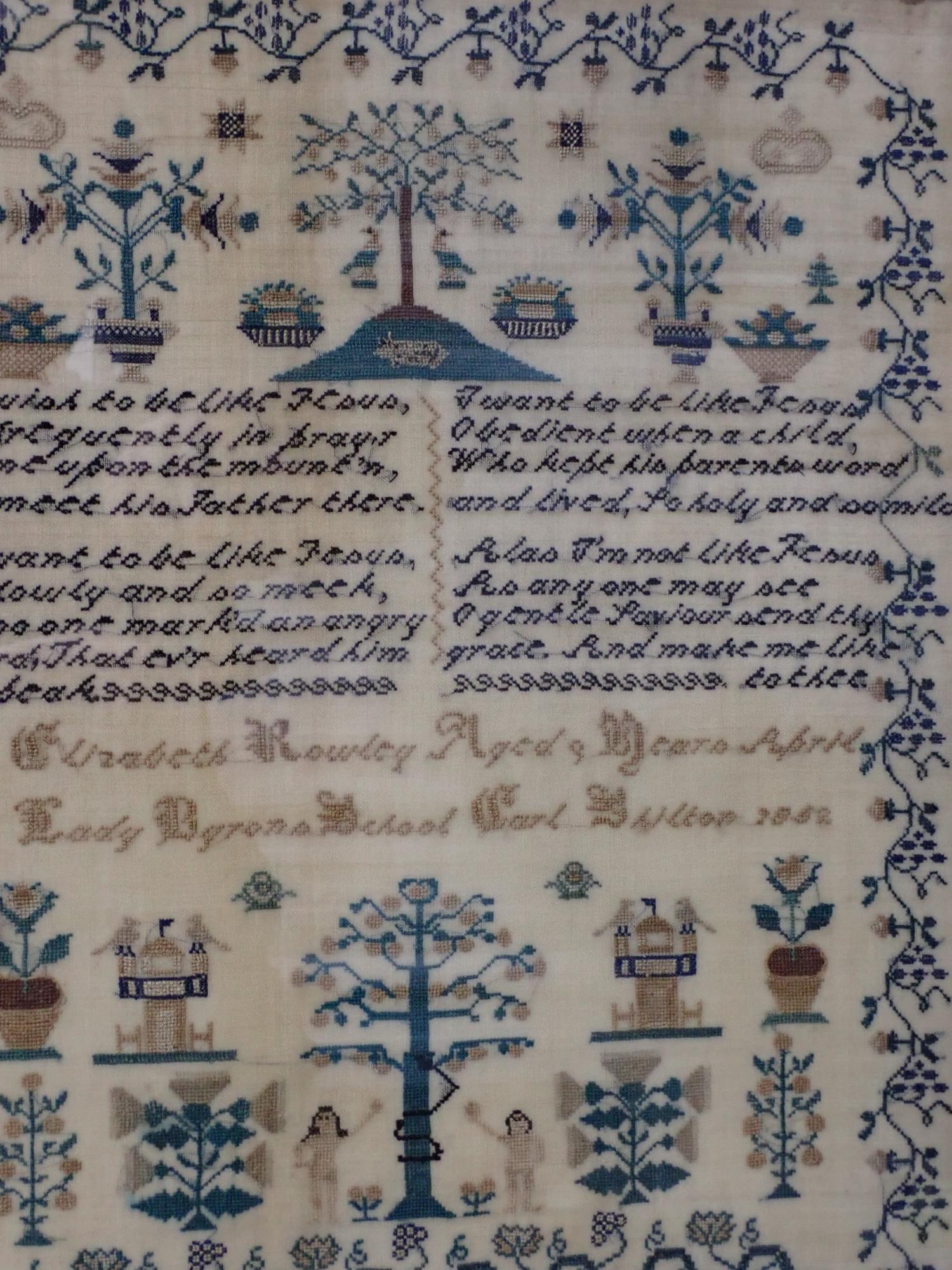 1852 Elizabeth Rowley Needwork - 2