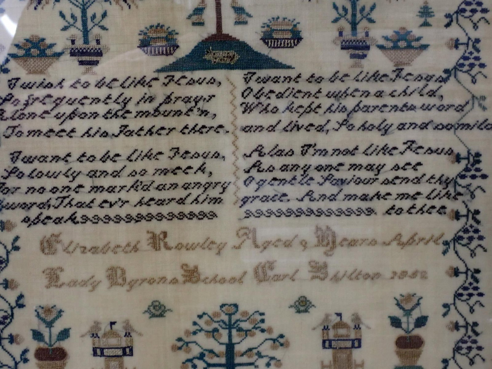1852 Elizabeth Rowley Needwork - 4
