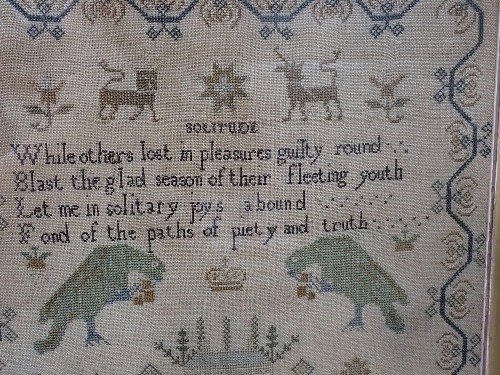 1829 Ann Pennington Preston Sampler - 3