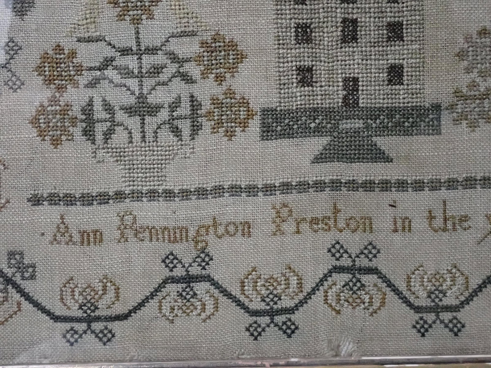 1829 Ann Pennington Preston Sampler - 4