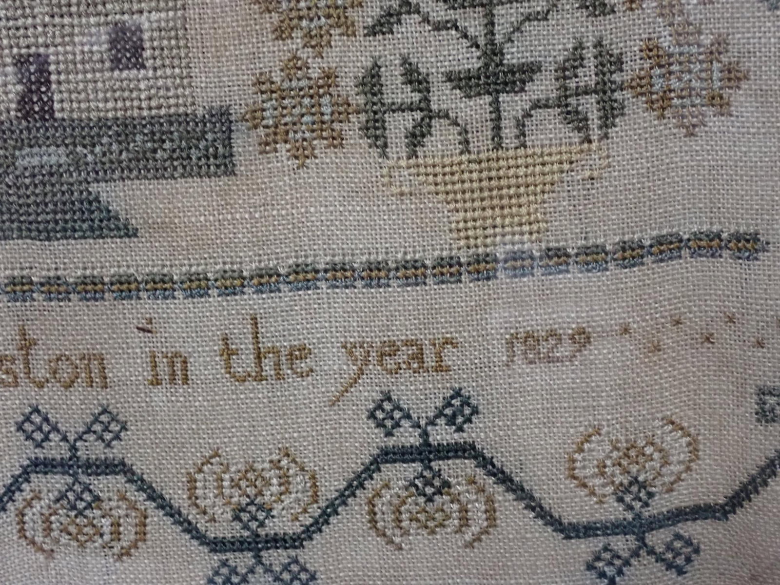 1829 Ann Pennington Preston Sampler - 5