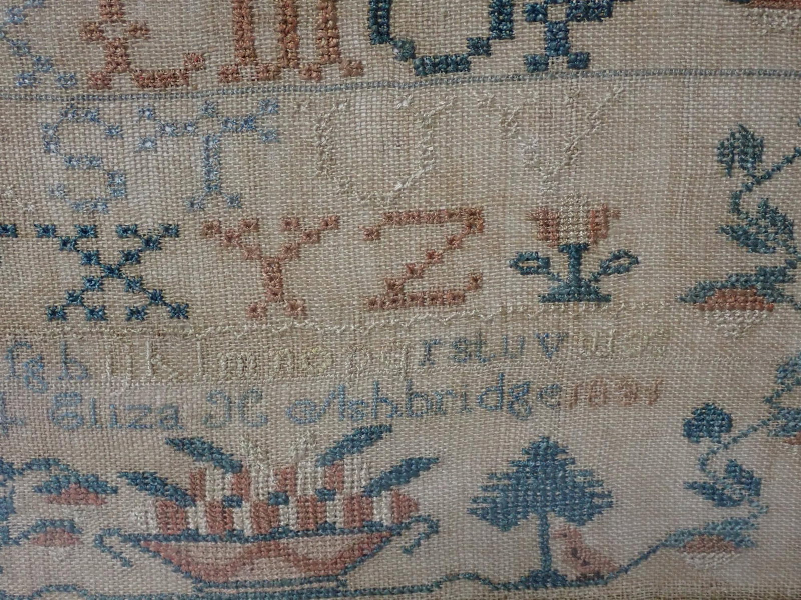 1831 Eliza Ashbridge Sampler - 5